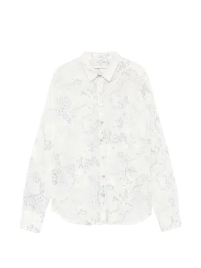 Forte Forte Floral Print Shirt In White