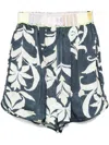Forte Forte Floral-print Shorts In Blue