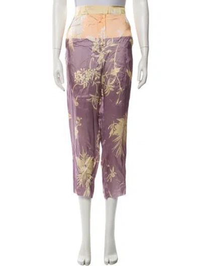 Pre-owned Forte Forte Floral Print Sweatpants In Pink
