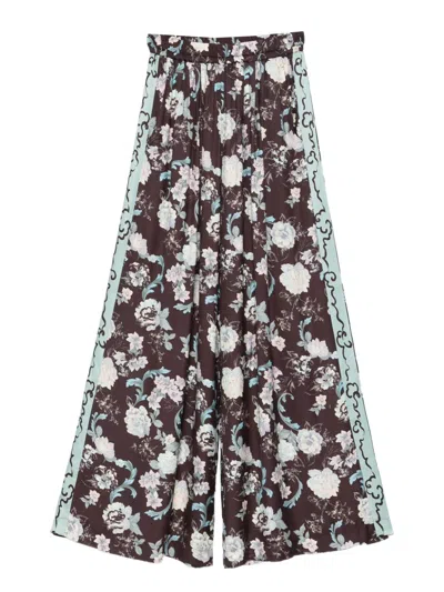 Forte Forte Jacquard Trousers Peonia My Love In Brown