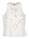 Forte Forte White Top With Floral Appliques In White