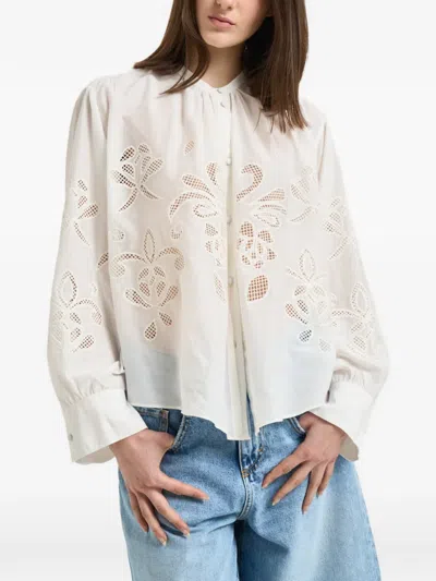 Forte Forte Floral-detail Blouse In White