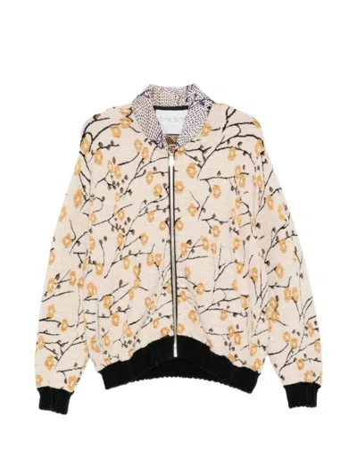 Forte Forte Floral-jacquard Bomber Jacket In Multi