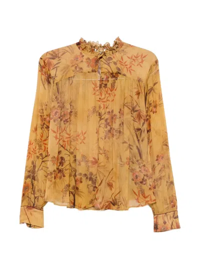 Forte Forte Floral-print Ruffled Blouse In Multi