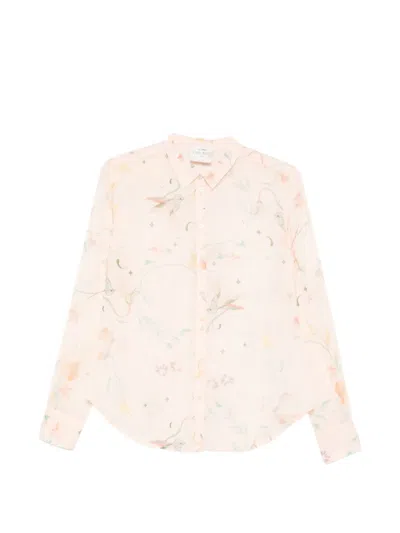 Forte Forte Floral-print Shirt In Pink