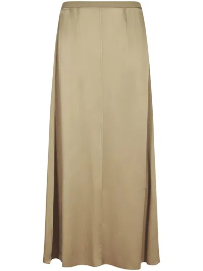 Forte Forte Flowing Maxi Skirt With Tailored Waistband In Neutral