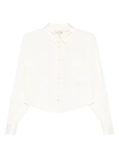 FORTE FORTE FORTE FORTE FLUID CHIC VELVET BOXY SHIRT