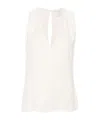Shop Forte Forte Fluid Crepe Blouse In White