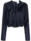 Forte Forte Patterned-jacquard Long-sleeve Blouse