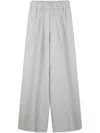 Forte Forte Fluid Silhouette Regular Waist Trousers In Gray