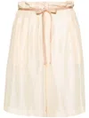 Forte Forte Wide-leg Silk Shorts