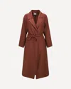 Forte Forte Linen Belted Coat Geometric Pockets