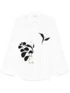 Forte Forte Cotton Shirt Embroidered Flowers