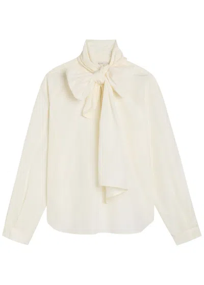 Forte Forte Forte_forte Bow-detail Taffeta Shirt In White