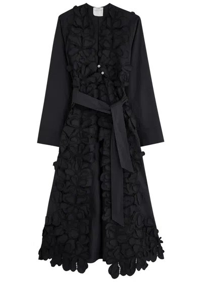 Forte Forte Forte_forte Broderie-anglaise Cotton-poplin Jacket In Black