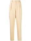 Forte Forte Forte_forte Canvas High Waist Pants Clothing In 0087 Gold