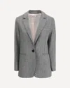 Forte Forte Forte_forte Chic Chevron Wool Jacket In Gray
