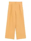 Forte Forte Forte_forte Chic Linen Canvas Darted Pants In Gold