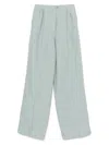 Forte Forte Linen Darted Trousers In F47m.5006 Acqua