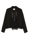 FORTE FORTE FORTE_FORTE CHIC RAMI` MUSLIN CROSSED SHIRT