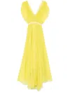 Forte Forte Forte_forte Chiffon Silk Crossed Neckline Dress