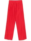 Forte Forte Straight-leg Trousers In Red