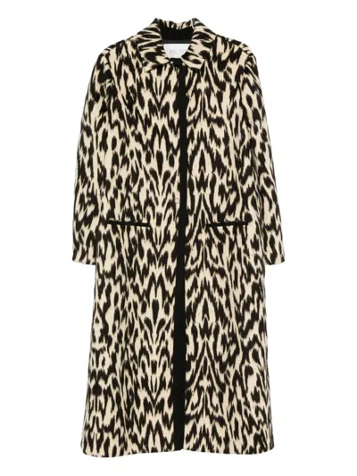 FORTE FORTE FORTE_FORTE JACQUARD LONG COAT
