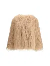 Forte Forte Faux Fur Mongolia Eco Jacket In Neutral