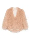 Forte Forte Neutrals Coats - Faux Fur Coats Women In Neutral