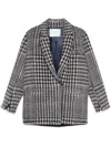 Forte Forte Check-pattern Coat In Red