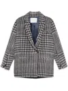 Forte Forte Check-pattern Coat In Red