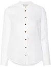 Forte Forte Forte_forte Voile Collar Shirt Sculture Buttons In White
