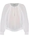Forte Forte Silk And Cotton Blend Blouse With Button Detail