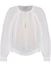 Forte Forte Forte_forte Cotton And Silk Blend Blouse In White