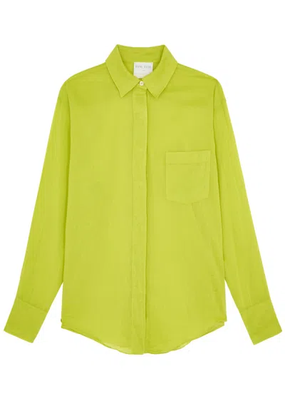 Forte Forte Forte_forte Cotton-blend Voile Shirt In Light Green