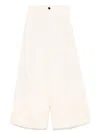 Forte Forte High-waisted Cropped Wide-leg Trousers In White