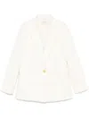Forte Forte Cotton Single-breasted Blazer In Beige