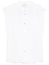 Forte Forte Sleeveless Button Shirt In White