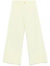 Forte Forte Wide-leg Cotton Trousers With Belt Loops