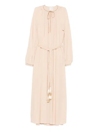 FORTE FORTE FORTE_FORTE CREPE DE CHINE LONG DRESS