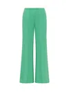 Forte Forte Stretch Crepe Trouser In Green