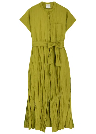 Forte Forte Forte_forte Crinkled Cotton-blend Midi Dress