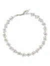 Forte Forte Chain Necklace Featuring Rectangular Crystals In Metallic