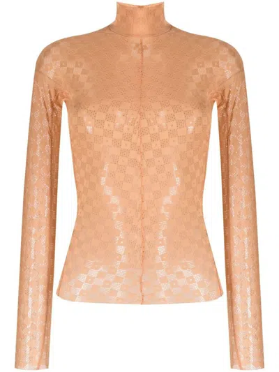 FORTE FORTE FORTE_FORTE DAMIER LACE SHIRT