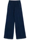 Forte Forte Pantaloni Blu Notte Con Gamba Ampia