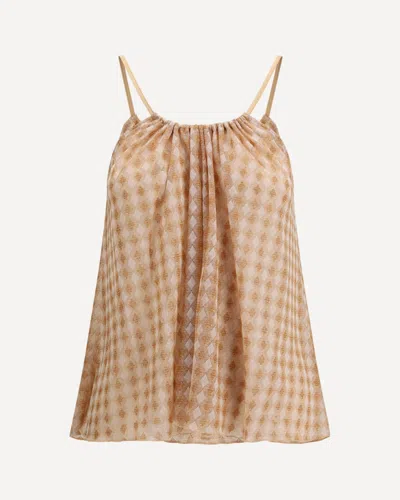 Forte Forte Checked Vest In Brown