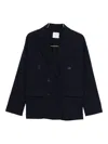 Forte Forte Women Double-breasted Jacket In Blue