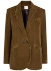 Forte Forte Forte_forte Double-breasted Velvet Blazer In Brown