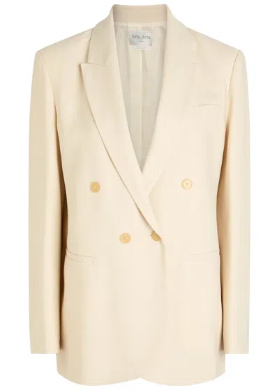 Forte Forte Forte_forte Double-breasted Wool-blend Blazer In Neutral
