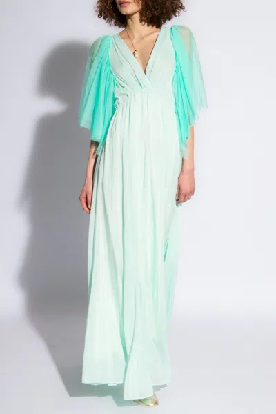 Forte Forte Forte_forte Dress With Tulle Sleeves In Green